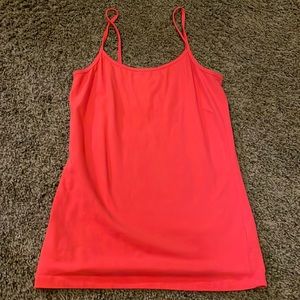 coral tank top